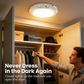 💥Grande Promoção - 50% de Desconto💡Luminária de Teto Recarregável com Sensor de Movimento e Controle Remoto - Luminária de Teto Magnética Sem Fio Alimentada por Bateria