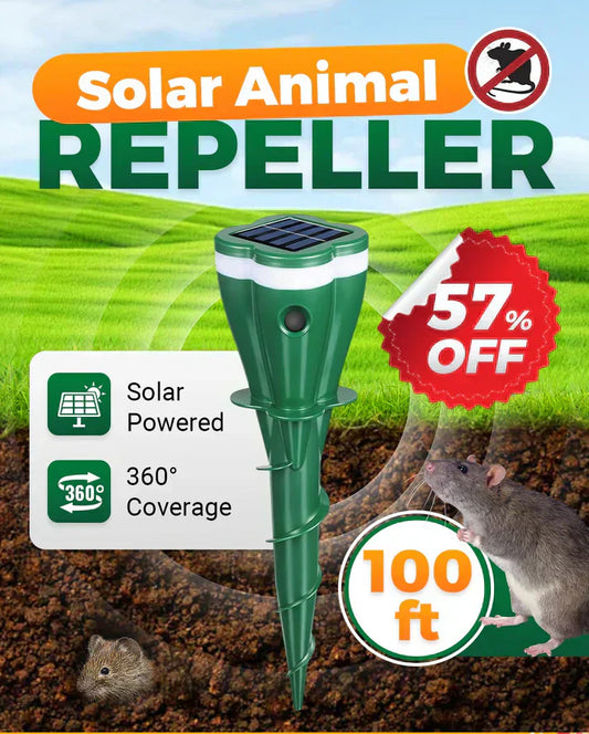 Promoção imperdível com 50% de desconto☘️Repelente de animais à prova d'água com energia solar