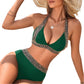 🔥Último dia da promoção: 50% de desconto🔥Maiô feminino sexy com decote em V e estampa ondulada para as férias