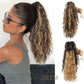 💜NOVIDADE DE 2026 POR £15,99!!⚡MAIS DE 50 MIL VENDIDAS! 💜Extensão de cabelo cacheado, ondulado e com frizz com rabo de cavalo