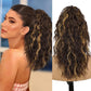 💜NOVIDADE DE 2026 POR £15,99!!⚡MAIS DE 50 MIL VENDIDAS! 💜Extensão de cabelo cacheado, ondulado e com frizz com rabo de cavalo