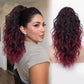 💜NOVIDADE DE 2026 POR £15,99!!⚡MAIS DE 50 MIL VENDIDAS! 💜Extensão de cabelo cacheado, ondulado e com frizz com rabo de cavalo