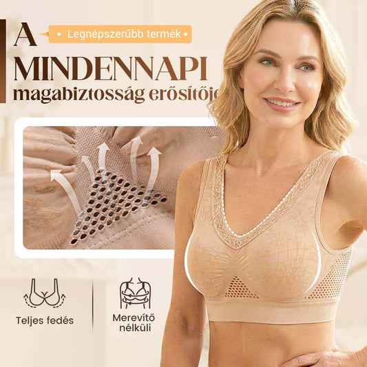 【✨1 + 1 grátis – 2 unidades】Sutiã sem aro com renda para mulher, com excelente sustentação