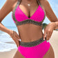 🔥Último dia da promoção: 50% de desconto🔥Maiô feminino sexy com decote em V e estampa ondulada para as férias