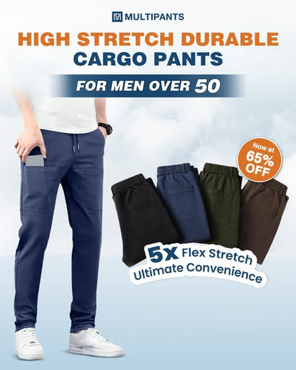 MultiPants – Calças cargo duráveis com vários bolsos e alta elasticidade