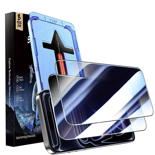 🔥HOT REA📱 Skärmskydd för iPhone, Samsung–kristallklart, reptåligt, ultrasmidig beröring, integritetsskydd, cirkulärt polariserat ögonskydd, enkel installation