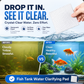 🐠 COMPRE 1 E GANHE 1 GRÁTIS! ✨ FOLHAS CLARIFICANTES PARA AQUÁRIOS - Água cristalina em 24 horas, remove odores e impurezas, seguro para todos os peixes e plantas 🌿🔮