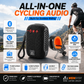 🚴‍♂️🎵 Caixa de som Bluetooth à prova d'água para bicicleta – IPX5, som estéreo TWS, chamadas em modo mãos-livres. Fixação segura, alcance de 70 m. Pedale ao som da sua música! 🔊✨