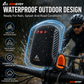 🚴‍♂️🎵 Caixa de som Bluetooth à prova d'água para bicicleta – IPX5, som estéreo TWS, chamadas em modo mãos-livres. Fixação segura, alcance de 70 m. Pedale ao som da sua música! 🔊✨