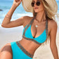 🔥Último dia da promoção: 50% de desconto🔥Maiô feminino sexy com decote em V e estampa ondulada para as férias