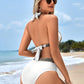 🔥Último dia da promoção: 50% de desconto🔥Maiô feminino sexy com decote em V e estampa ondulada para as férias