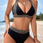 🔥Último dia da promoção: 50% de desconto🔥Maiô feminino sexy com decote em V e estampa ondulada para as férias