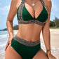 🔥Último dia da promoção: 50% de desconto🔥Maiô feminino sexy com decote em V e estampa ondulada para as férias