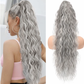 💜NOVIDADE DE 2026 POR £15,99!!⚡MAIS DE 50 MIL VENDIDAS! 💜Extensão de cabelo cacheado, ondulado e com frizz com rabo de cavalo