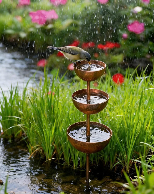 ⚡ Rain Catcher - Suporte para plantas 🌧️Enfeite de jardim em metal