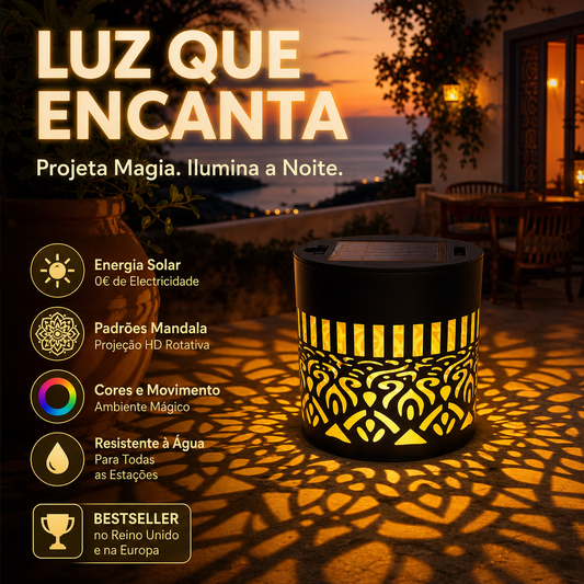 ☀️ Lâmpada solar Mandala para jardim e terraço – Lâmpada de chão e aplique de parede 2 em 1 – Decoração ornamental com efeito vintage – À prova de ferrugem e duradoura
