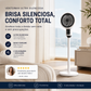 ⚡ Estoque limitado🌬️Ventilador de pedestal oscilante silencioso com 3 velocidades – Circulador de ar doméstico ajustável❄️ Rotação de 360°✔️Três velocidades de ventilação, silencioso durante o sono 🤫