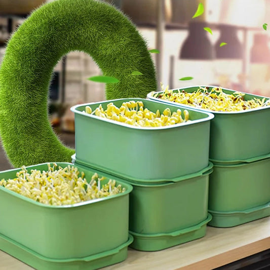 🔥 Caixa empilhável para cultivo de brotos de feijão – Design com várias camadas, perfeita para uso doméstico, para uma vida saudável e ecológica
