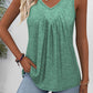 🍃V-ringad ärmlös linne för kvinnor