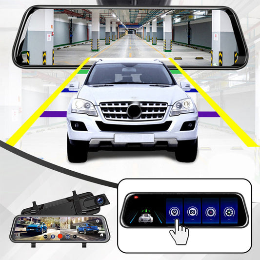 📢📢50% DE DESCONTO!! ⏰ Câmera veicular com tela sensível ao toque – 4K frontal e traseira, assistência de estacionamento e ré 24 horas por dia, 7 dias por semana – Visão noturna, gravação em loop – perfeita para dirigir em qualquer clima 🚗