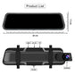 📢📢50% DE DESCONTO!! ⏰ Câmera veicular com tela sensível ao toque – 4K frontal e traseira, assistência de estacionamento e ré 24 horas por dia, 7 dias por semana – Visão noturna, gravação em loop – perfeita para dirigir em qualquer clima 🚗