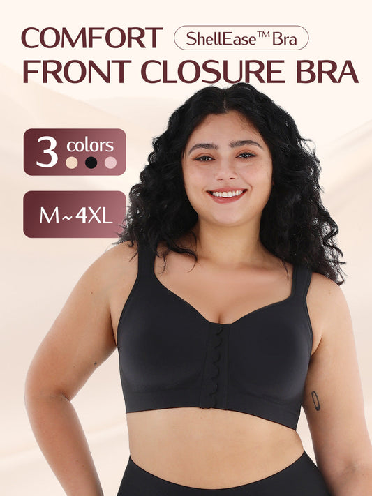 👙 LOSWIE® ShellEase™ Bra – BH mit Verschluss vorne, ultrabequem 💖 Je mehr Sie kaufen, desto mehr sparen Sie!