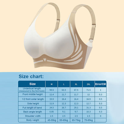 Hebender bügelloser Push-up-BH mit Anti-Sagging-Effekt