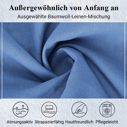 Locker geschnittenes Maxikleid mit V-Ausschnitt für Damen