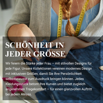 Locker geschnittenes Maxikleid mit V-Ausschnitt für Damen