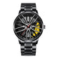 Perfect Gift-Elegant Watch With Racing Wheel-Where Time Is Valued