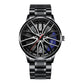 Perfect Gift-Elegant Watch With Racing Wheel-Where Time Is Valued