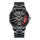 Perfect Gift-Elegant Watch With Racing Wheel-Where Time Is Valued