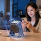 Alto-falante Bluetooth sem fio 5 em 1 com carregamento indutivo e suporte ajustável para telefone