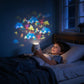 Projetor LED giratório com efeitos de iluminação dinâmicos