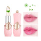 Batom de Geléia Transparente com Flor que Muda de Cor