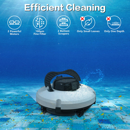 ⏰🔥50% DE DESCONTO! 🤖 Robô de limpeza para piscinas – sem fios, potente, inteligente e limpeza sem esforço 🌊✨