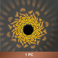 ☀️ Lâmpada solar Mandala para jardim e terraço – Lâmpada de chão e aplique de parede 2 em 1 – Decoração ornamental com efeito vintage – À prova de ferrugem e duradoura