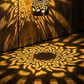 ☀️ Lâmpada solar Mandala para jardim e terraço – Lâmpada de chão e aplique de parede 2 em 1 – Decoração ornamental com efeito vintage – À prova de ferrugem e duradoura