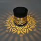 ☀️ Lâmpada solar Mandala para jardim e terraço – Lâmpada de chão e aplique de parede 2 em 1 – Decoração ornamental com efeito vintage – À prova de ferrugem e duradoura