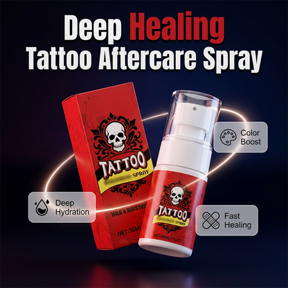 Spray hidratante para cuidados pós-tatuagem