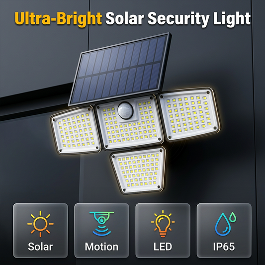🌞💡Luz de segurança solar com sensor de movimento