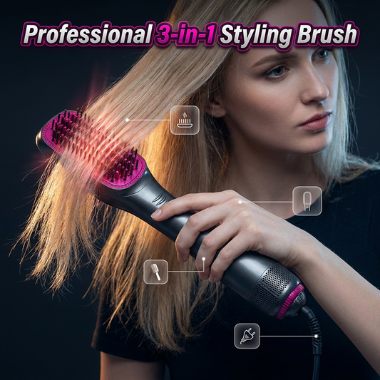💗Promoção Imperdível: 50% de desconto🌸Escova de Ar Quente Profissional 3 em 1