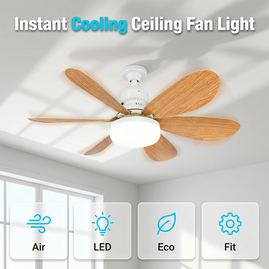 ⏳Promoção por tempo limitado⏰Ventilador de teto inteligente com luz 2 em 1