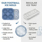 Molde de silicone para bola de gelo em formato de bola de futebol