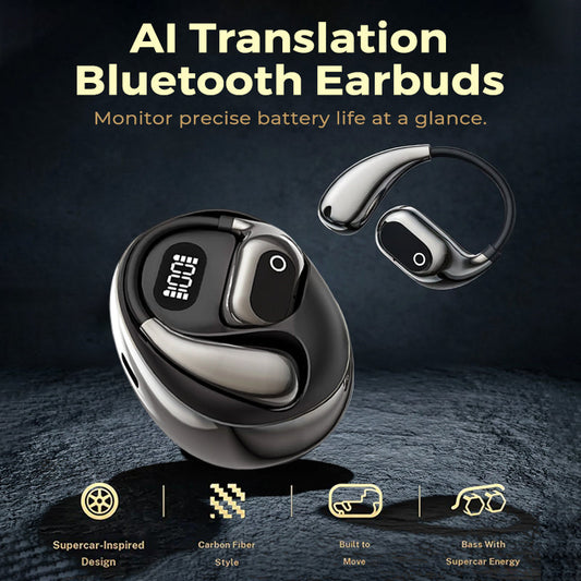 Fones de ouvido Bluetooth com tradução por IA