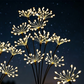 Luzes solares de jardim com efeito de fogos de artifício