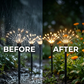 Luzes solares de jardim com efeito de fogos de artifício
