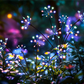 Luzes solares de jardim com efeito de fogos de artifício