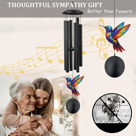 🎵 OFERTA POR TEMPO LIMITADO: 50% DE DESCONTO! 💥 Sinos de Vento Comemorativos Vintage em Metal – Melodia Suave, Alumínio Resistente à Ferrugem, Design Retrô ✨
