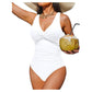 Maiô feminino de uma peça com controle abdominal